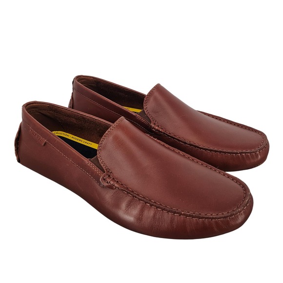 Cole Haan Grand Plus Venetian Driver 9.5 Woodbury Brown Leather Loafers C38825